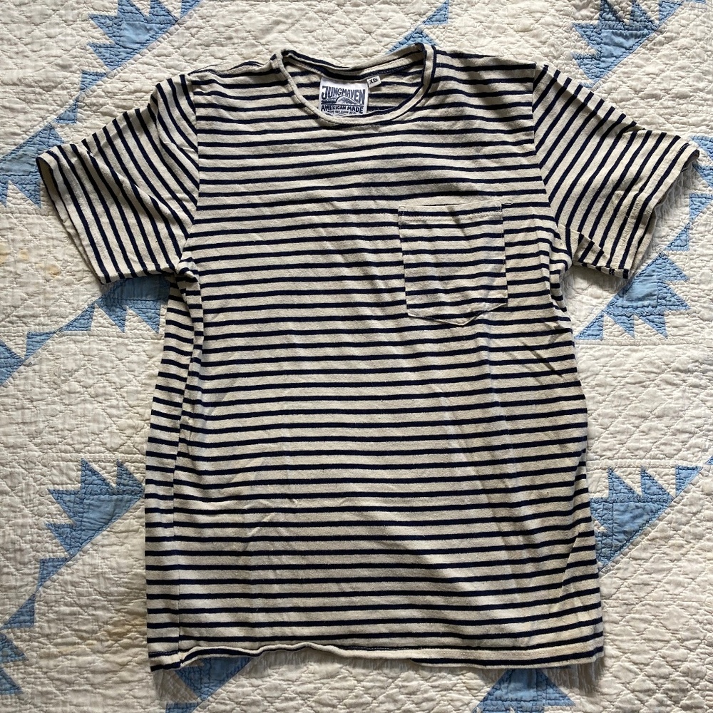 Jungmaven Stripes pocket Tee